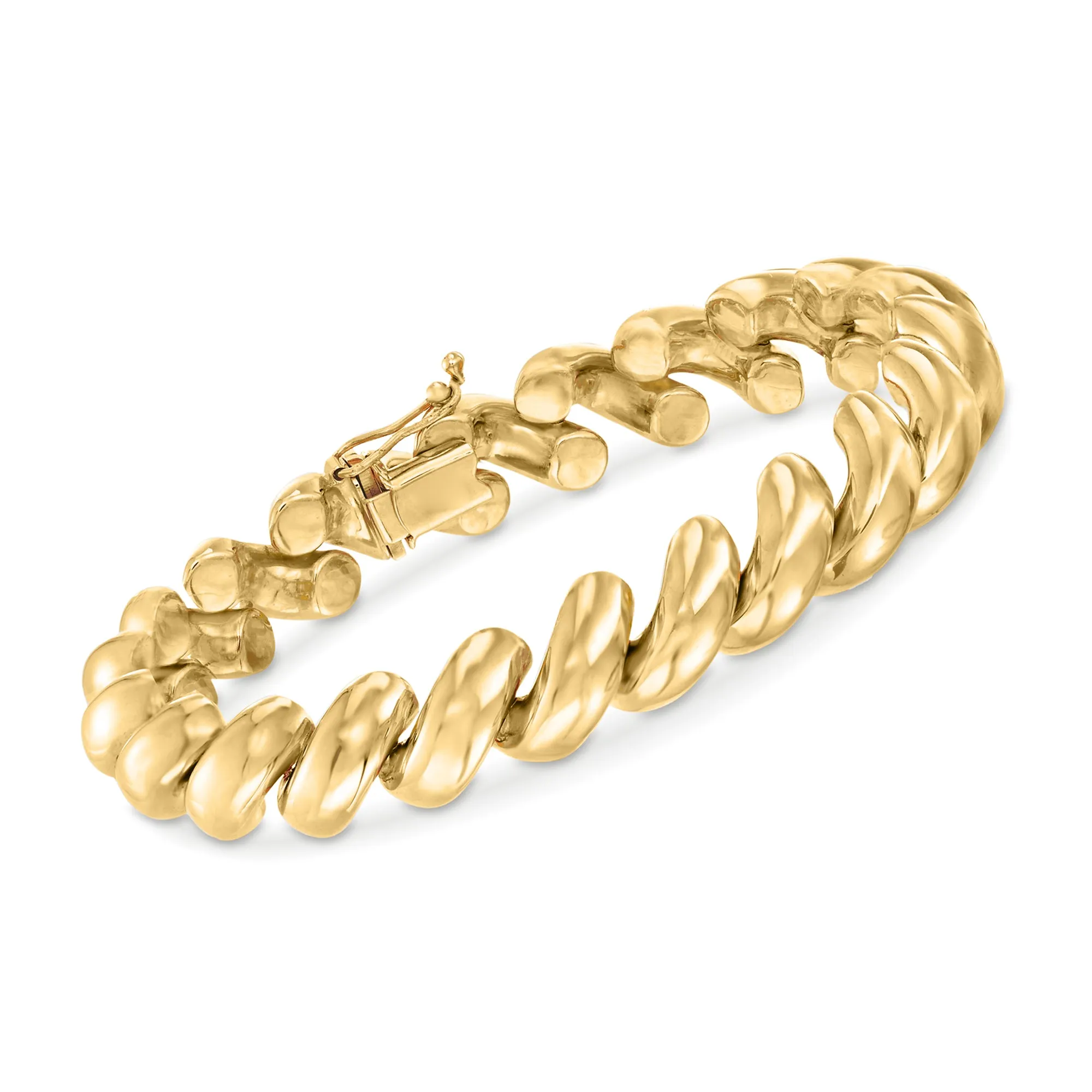 Ross-Simons 14kt Yellow Gold San Marco Bracelet