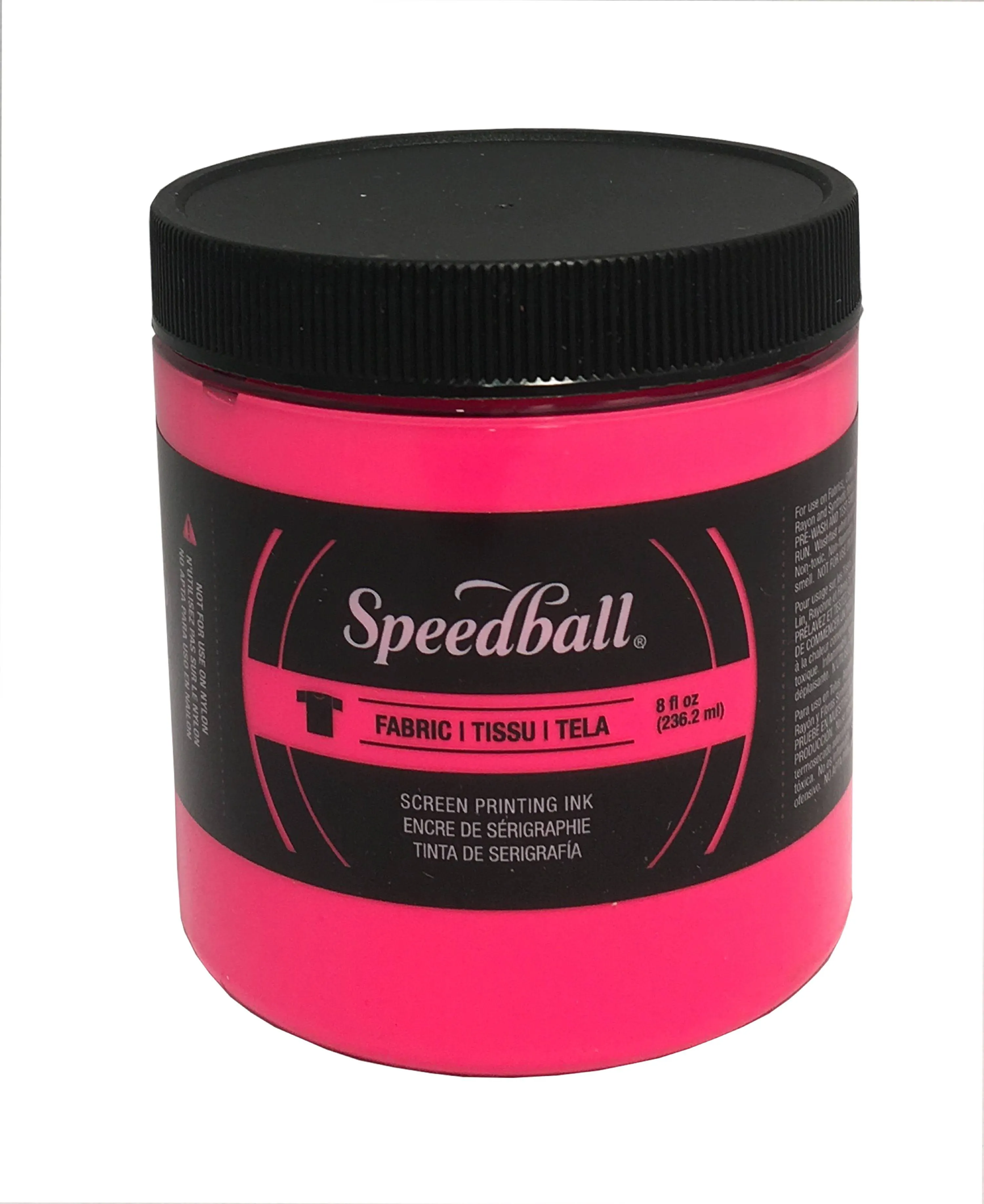 Speedball Fabric Screen Printing Ink - Fluorescent Hot Pink, 8 oz