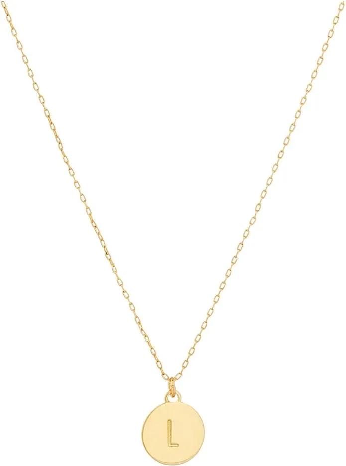 kate spade new york mini initial pendant necklace in Gold - L