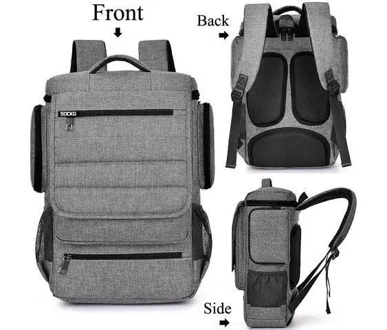 ESTONE Travel Gaming Laptop Backpack 17.3 Inch, Waterproof Computer Bag Notebook Rucksack for 17.3 16-17.3 Inch Dell, Asus, Msi, Hp Gaming Laptops.