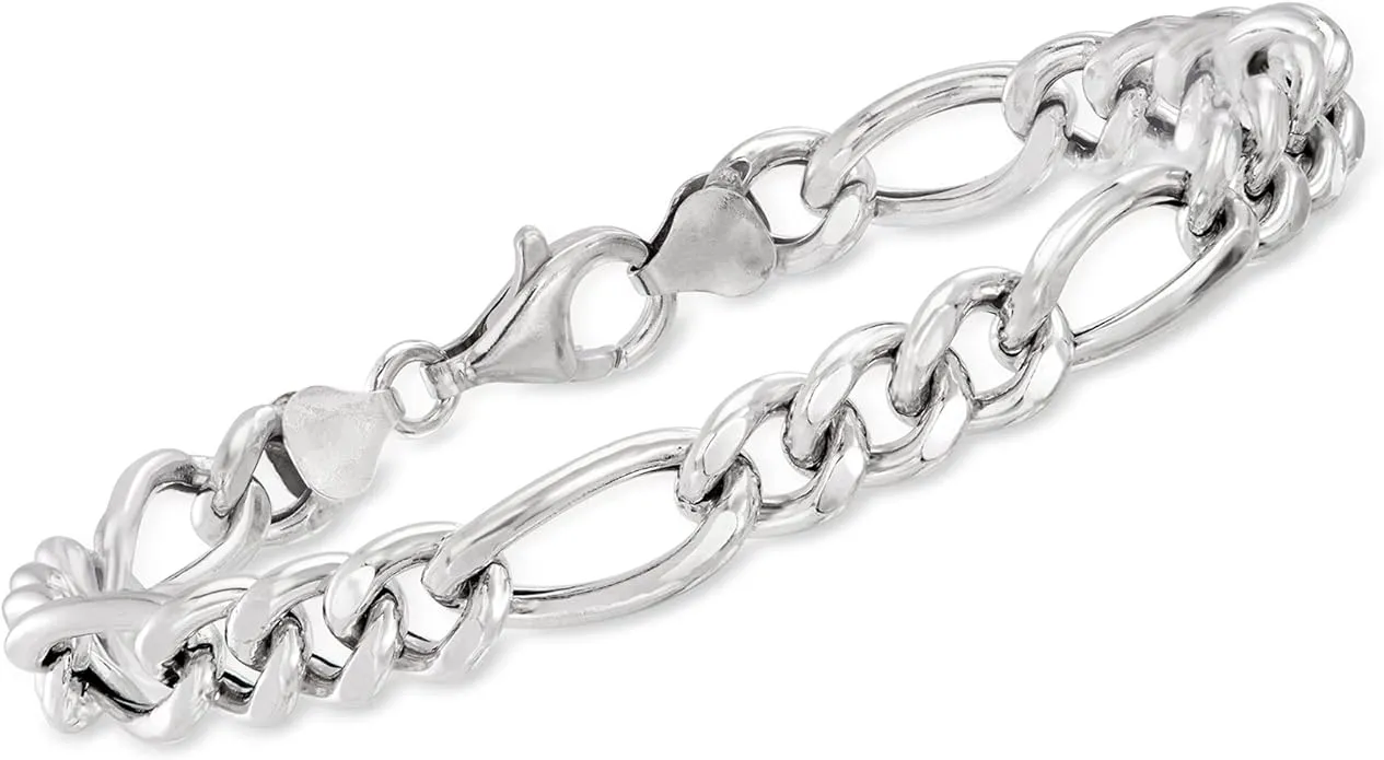 Ross-Simons Men's Sterling Silver Figaro-Link Bracelet