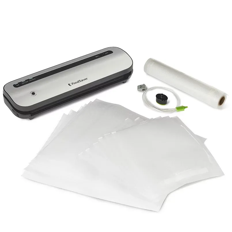 FoodSaver Space-Saving Vacuum Sealer with Bags and Roll