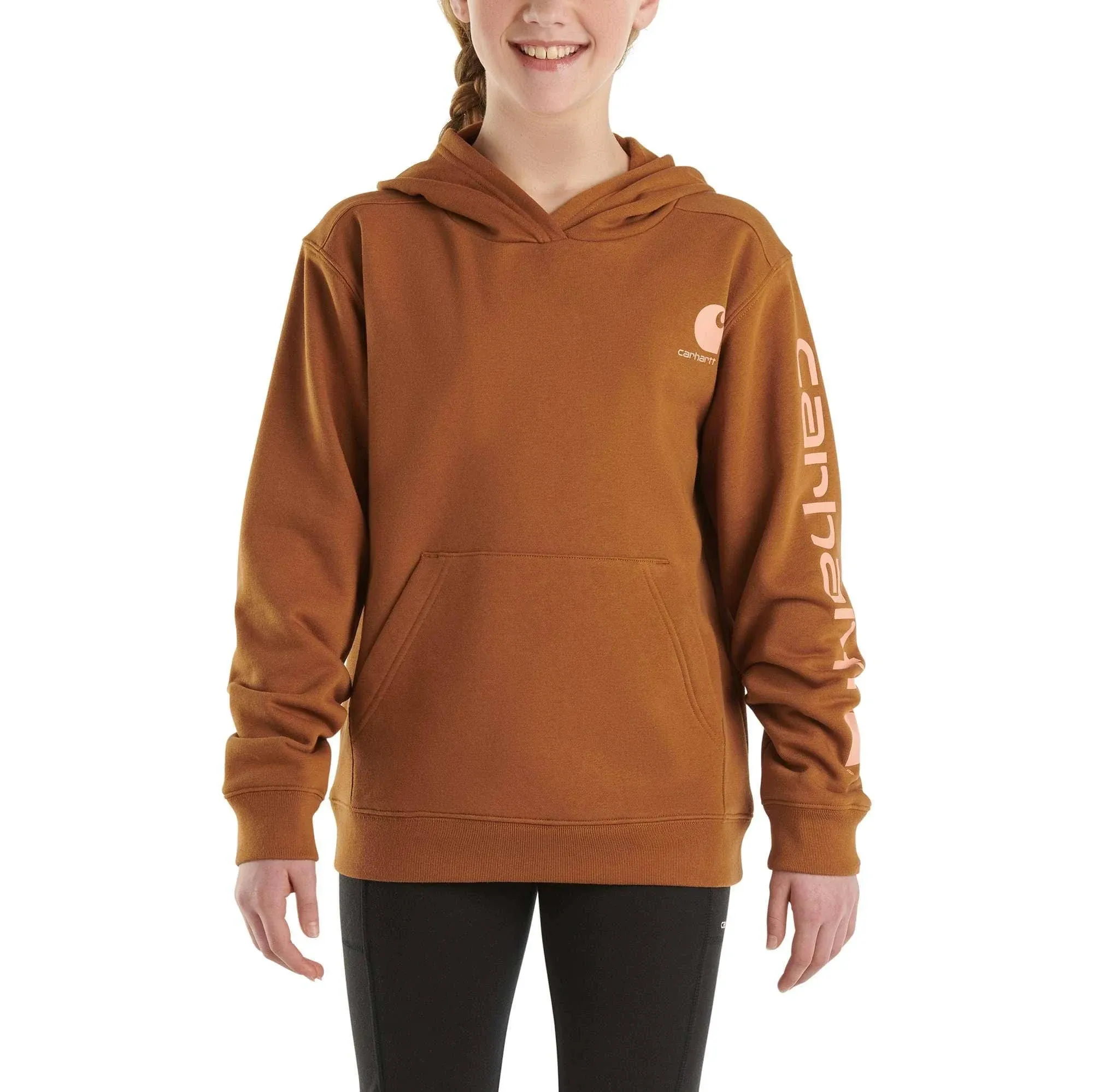 Carhartt Girls' Hoodie Fleece Pullover Sweatshirt