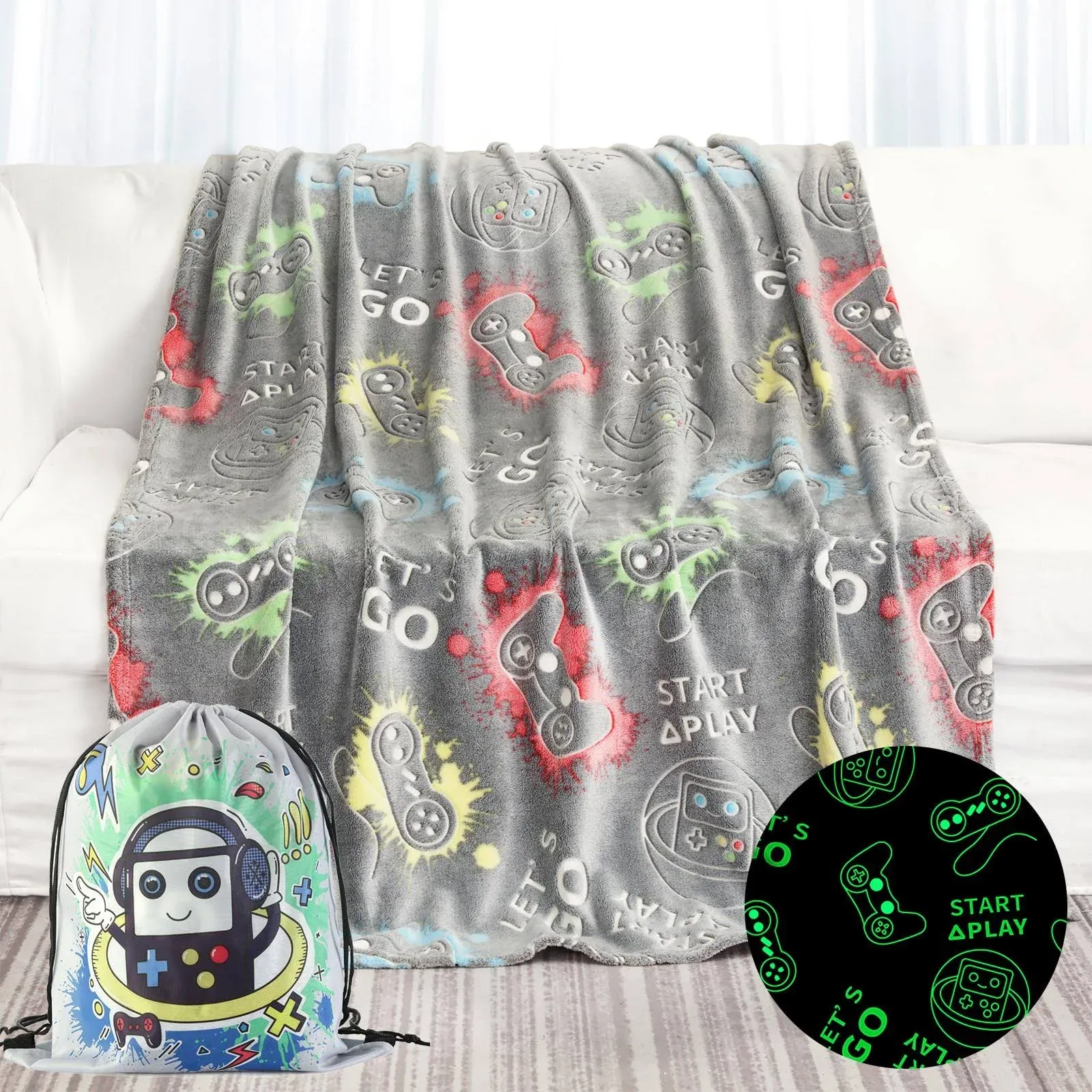 Anowpo Glow in The Dark Blanket