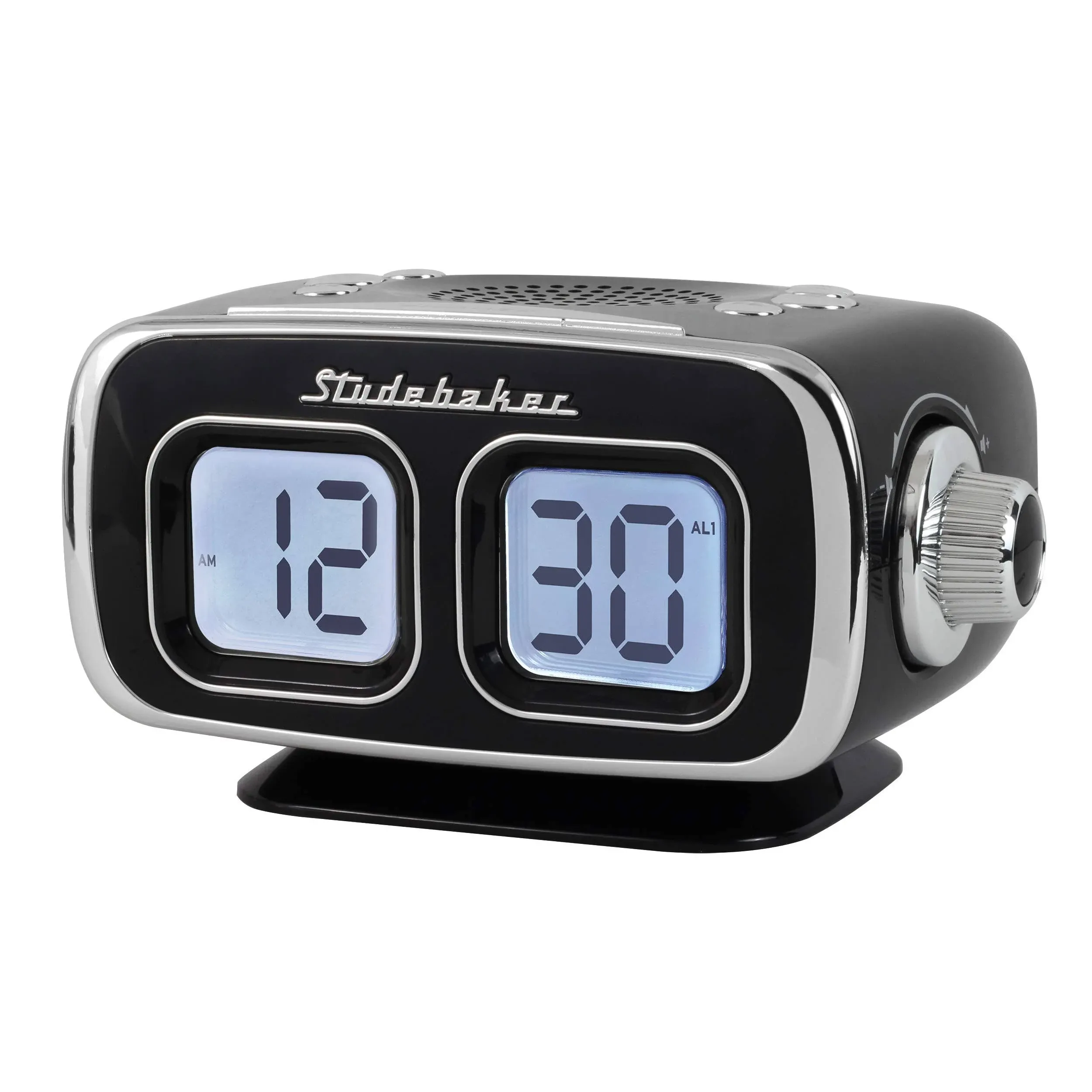 Studebaker Retro Bluetooth AM/FM Clock Radio, Black