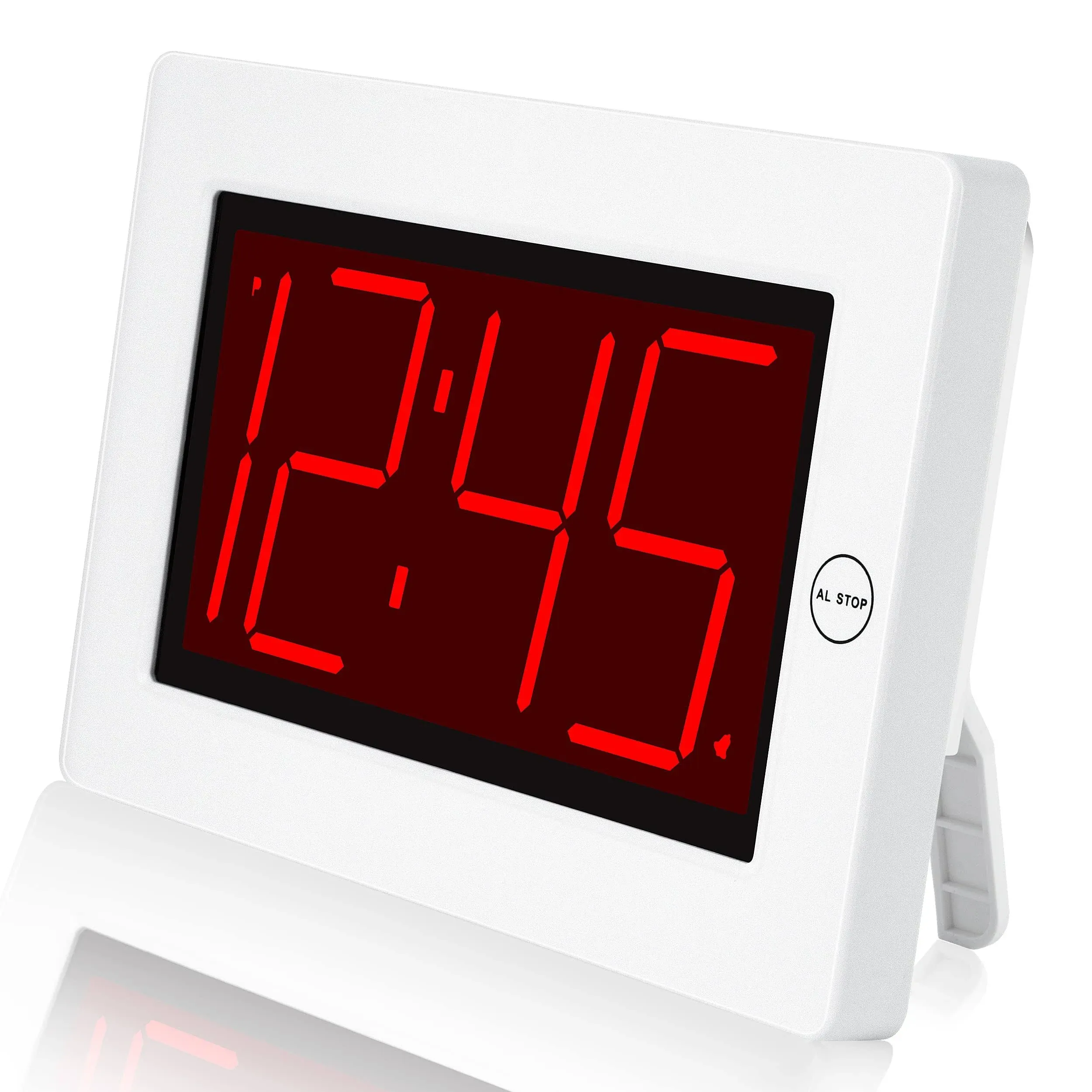 Wall Clock Digital Clock 8&#034; Extra Large Display 3&#034; Big LED Number Battery Ope...