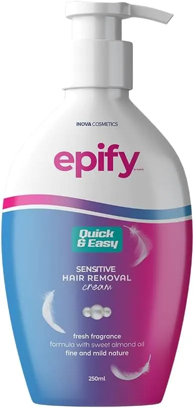 Epify Intimate Hair Removal Cream for Men and Women - Pubic, Bikini & Sensitive Areas (Pack of 6)