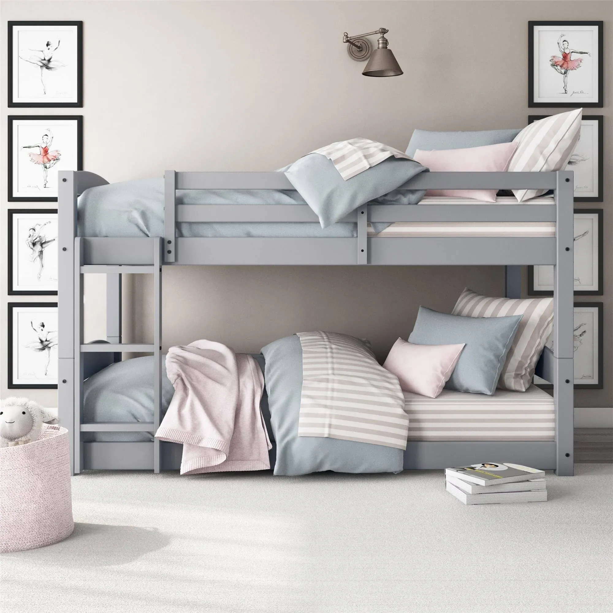 Dorel Living Sierra Twin Floor Bunk Bed