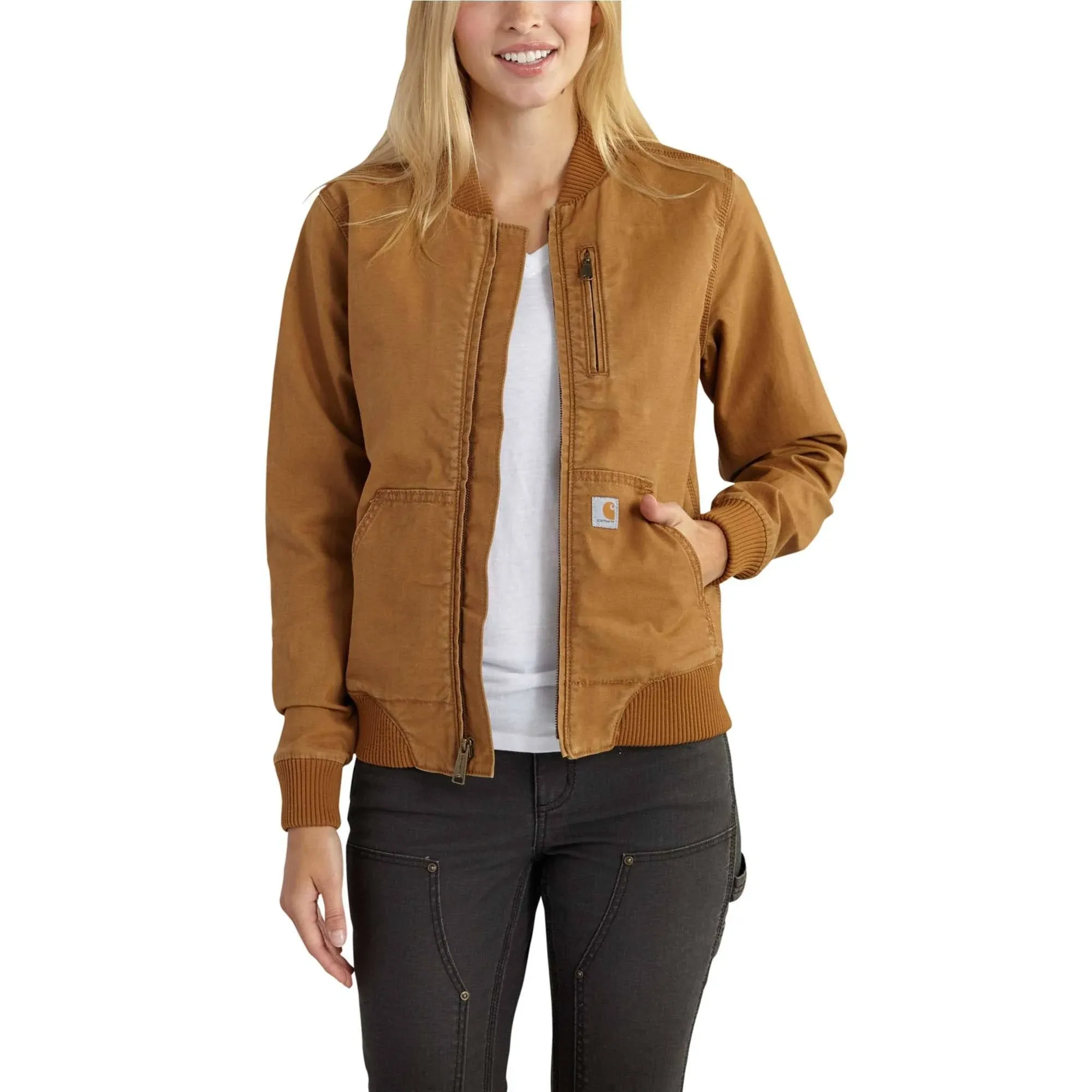 Women's Bomber Jacket - Relaxed Fit - Rugged Flex® - 1 Warm Rating