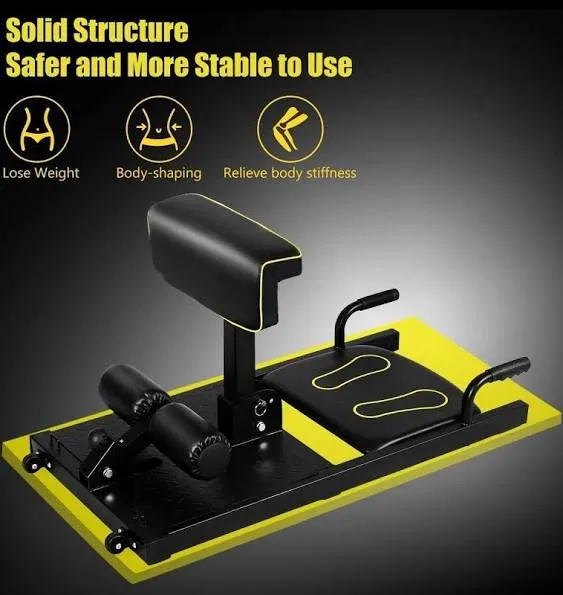 8-in-1 Multifunction Squat Machine Deep Sissy Squat Home Gym Fitness Ab Trainer