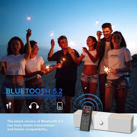 128gb Mp3 Player, Music Player With Bluetooth 5.2, Built-in Hd