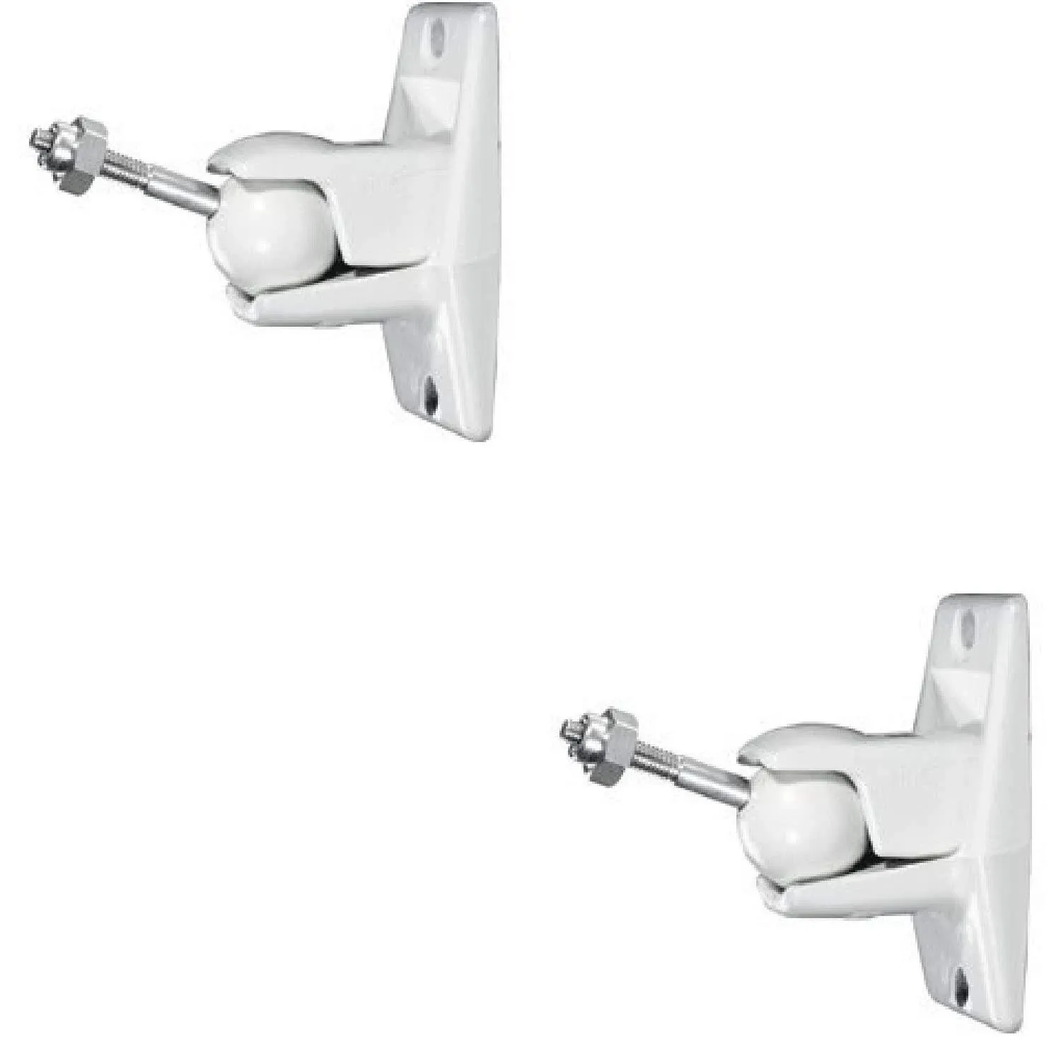 Jumbl Speaker Wall Mount Brackets, Pair of 2 Speaker Mounts - White