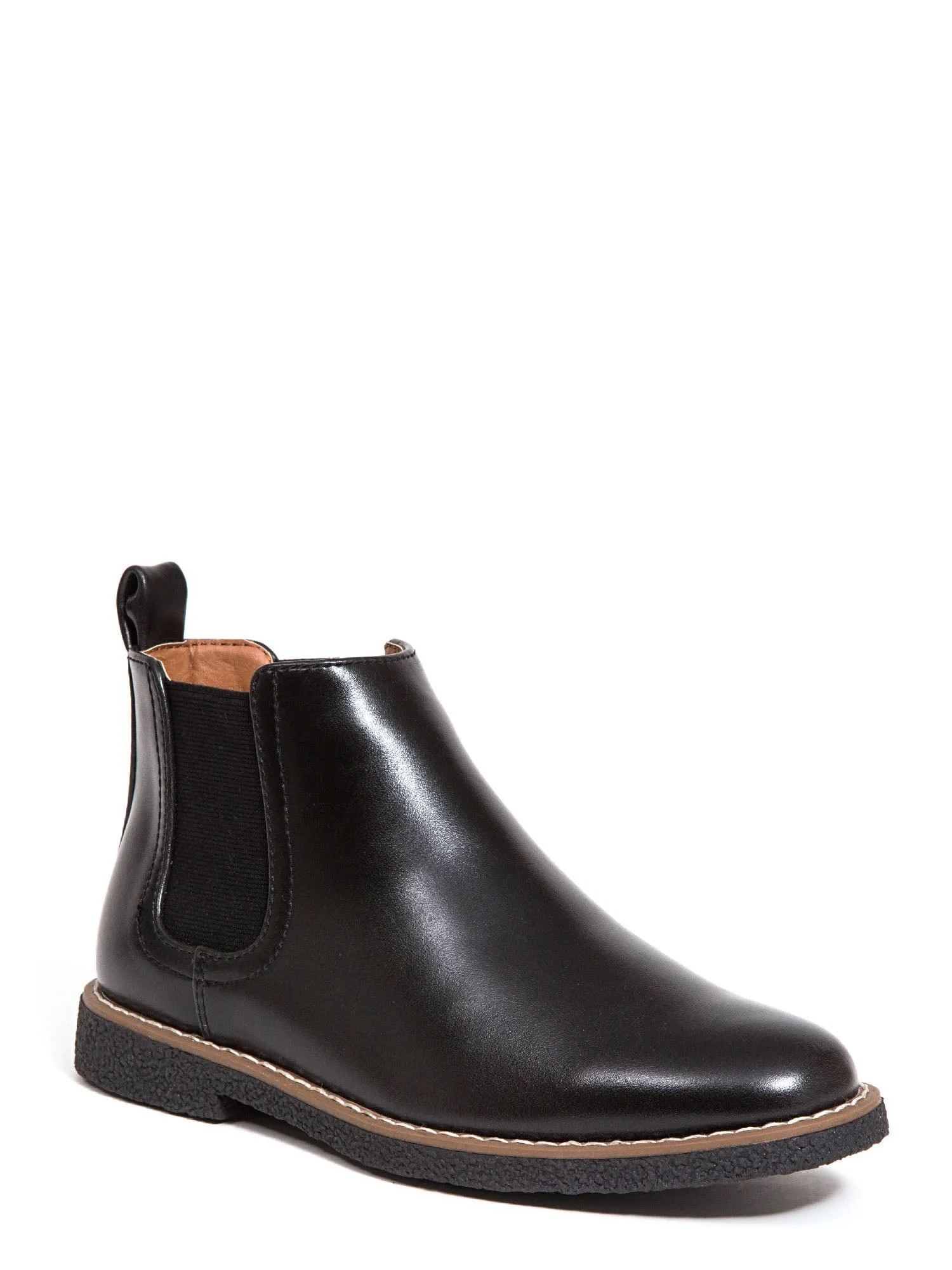 Boys' Deer Stags Zane Chelsea Boot Black/Black Simulated Leather 1 M