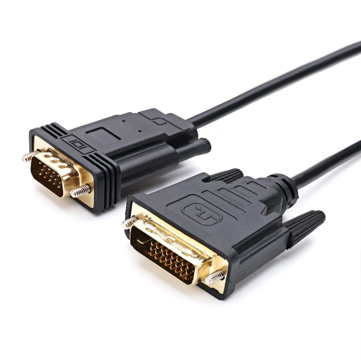 CABLEDECONN Active DVI To VGA, 6FT DVI 24+1 DVI-D M To VGA Male With Chip Active