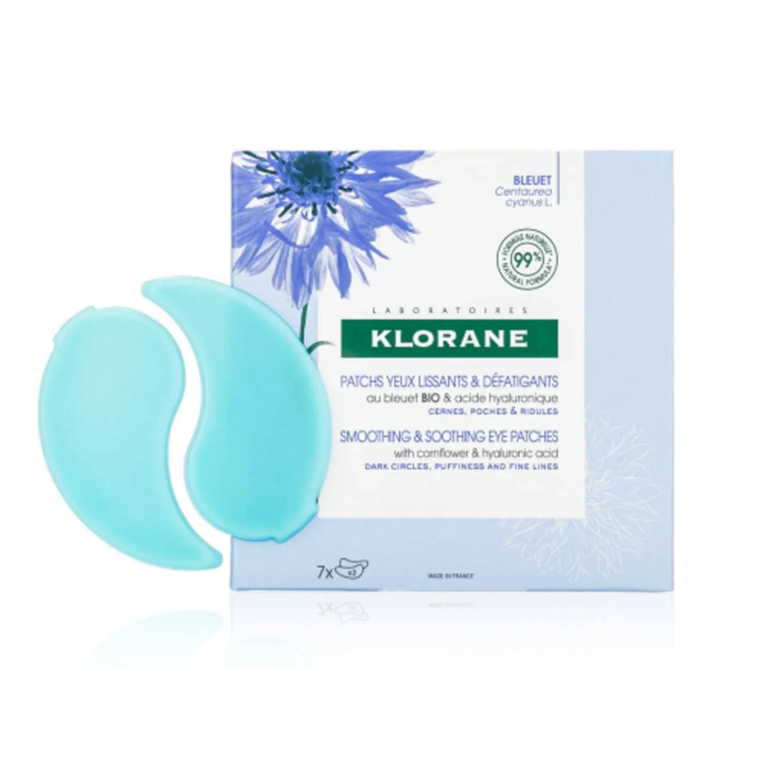 Klorane Smoothing & Soothing Eye Patches With Organic Cornflower