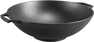 Lodge 14 Inch Seasoned Cast Iron Wok