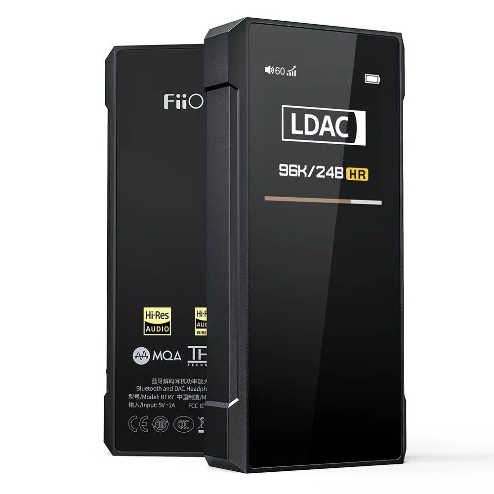 FiiO BTR7 Headphone Amp Bluetooth Receiver High-resolution Portable DAC (TypeC)