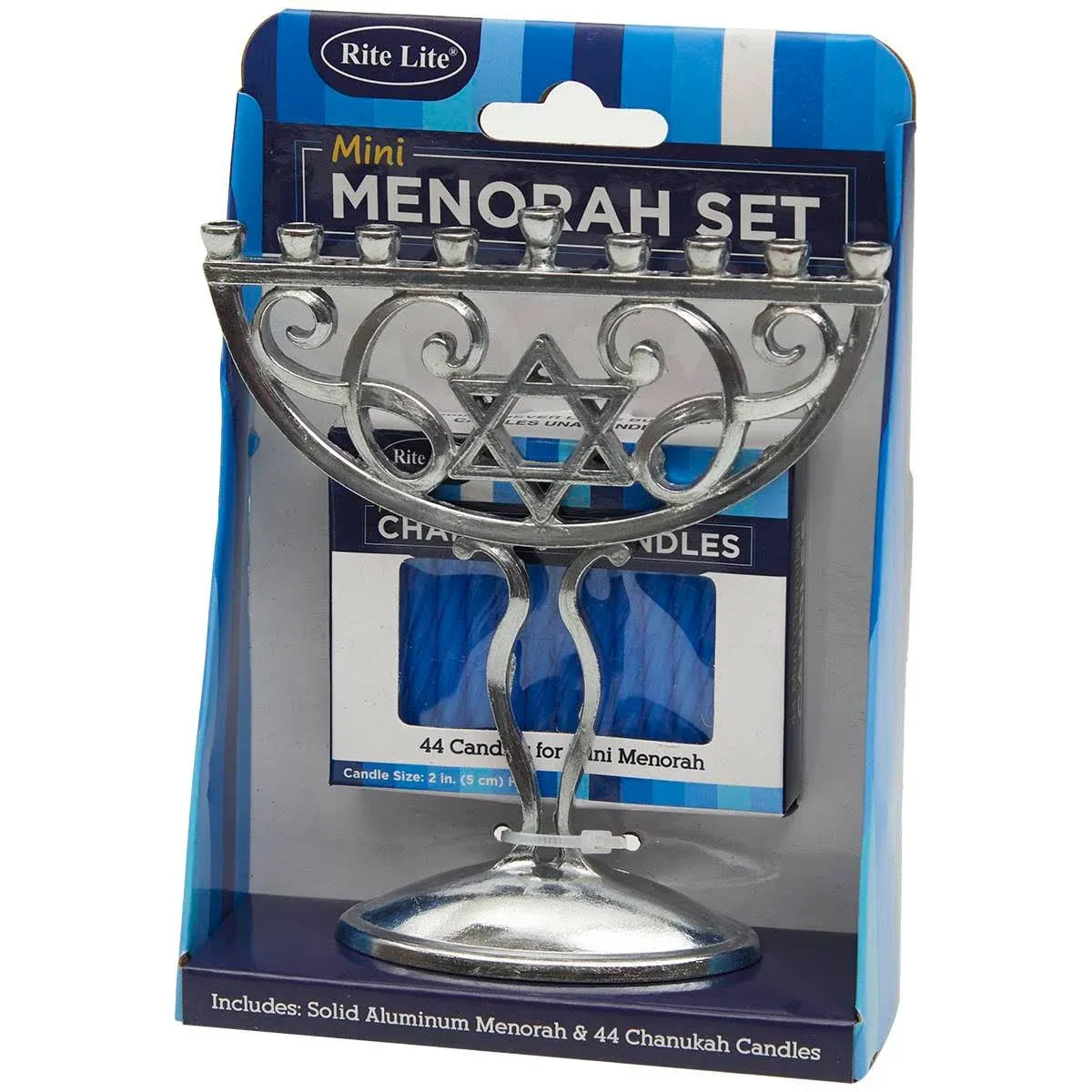 Rite Lite Mini Menorah Set with Candles