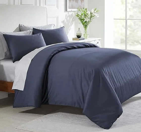 California Design Den Duvet Cover Set, 400 Thread Count 100% Cotton