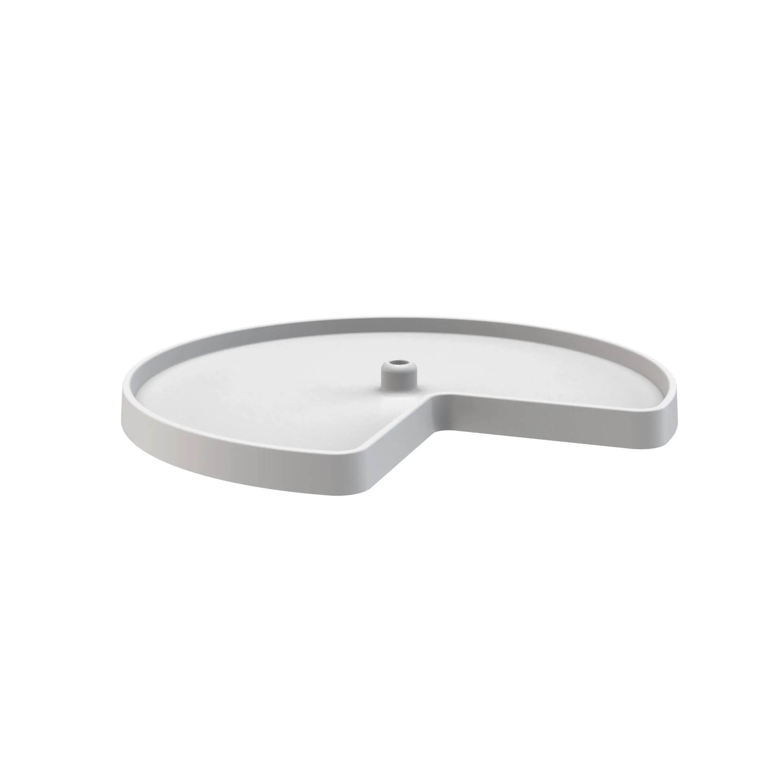 Rev-A-Shelf 28" Value Line Kidney Lazy Susan, Single, White