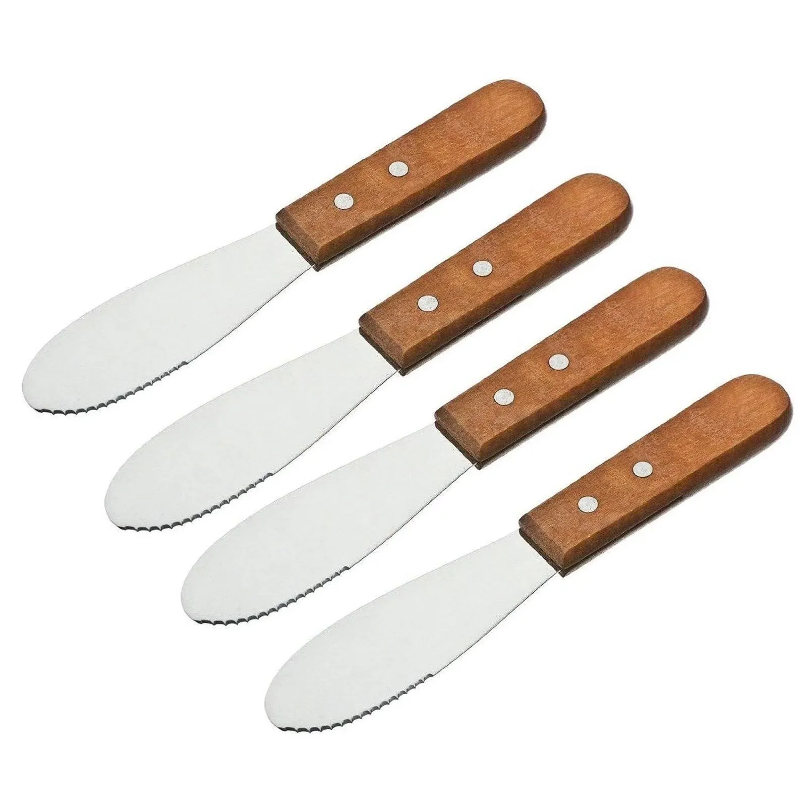 Wall2Wall Stainless Steel Butter Spreader Deluxe Sandwich Cream Cheese Condiment Knives Set