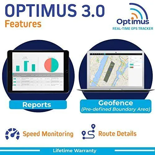 Optimus 3.0 Gps Tracker - 1 Month Battery - 4g Lte - For Vehicles And