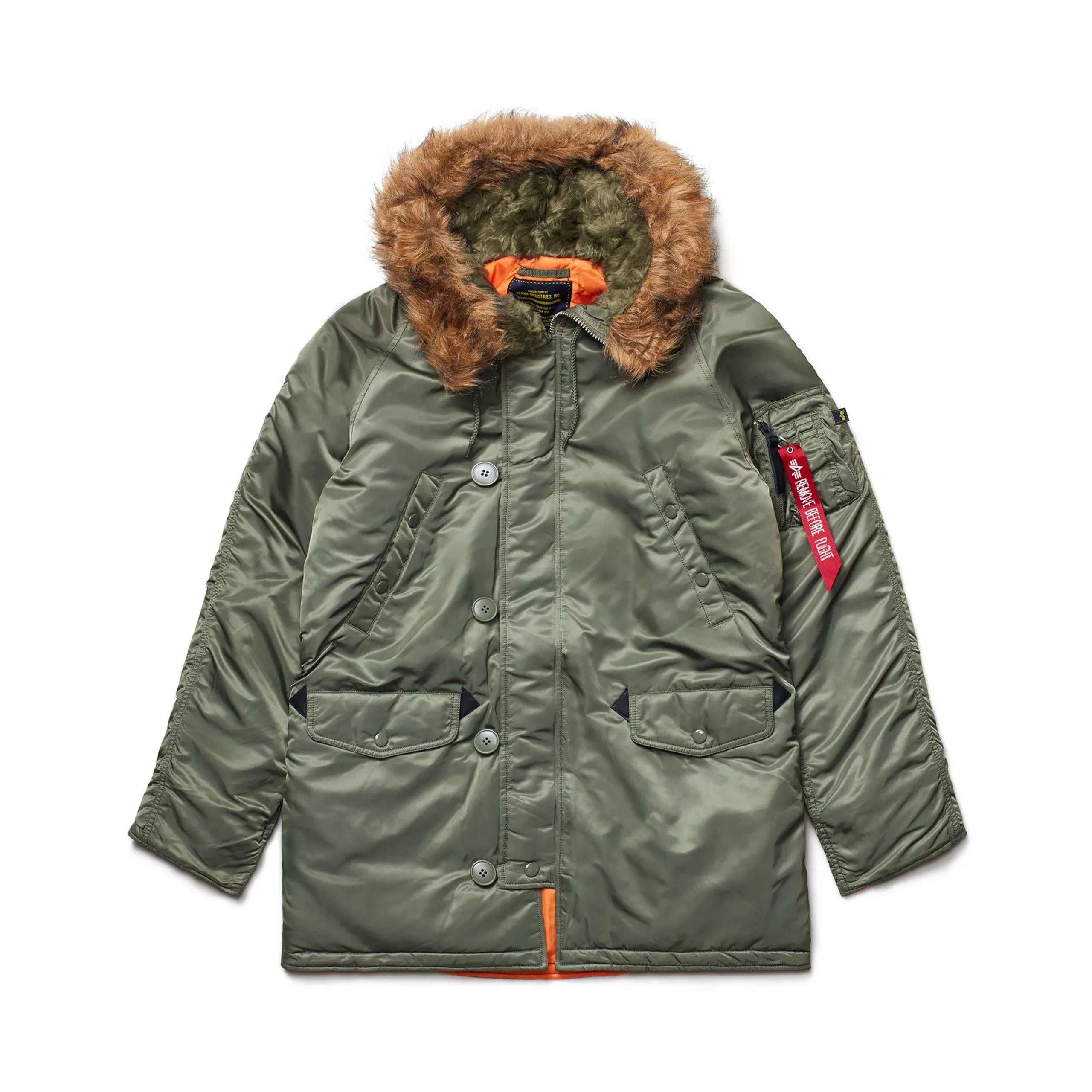 Alpha Industries N-3B Heritage Extreme Cold Weather Parka -Sage Green- Medium