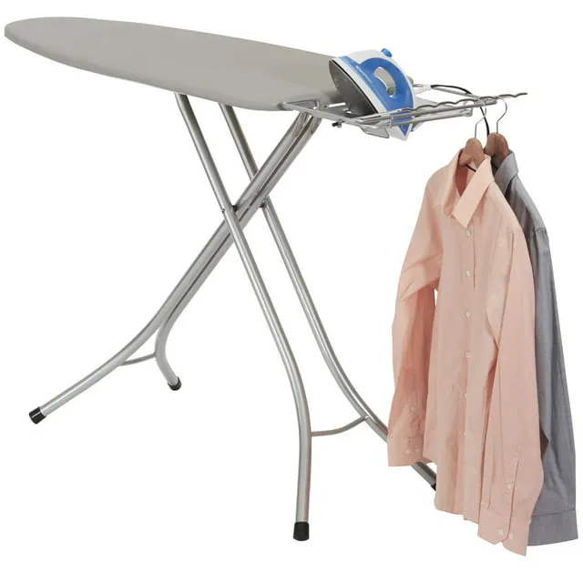 Household Essentials Wide Steel Top Ironing Board, Gray