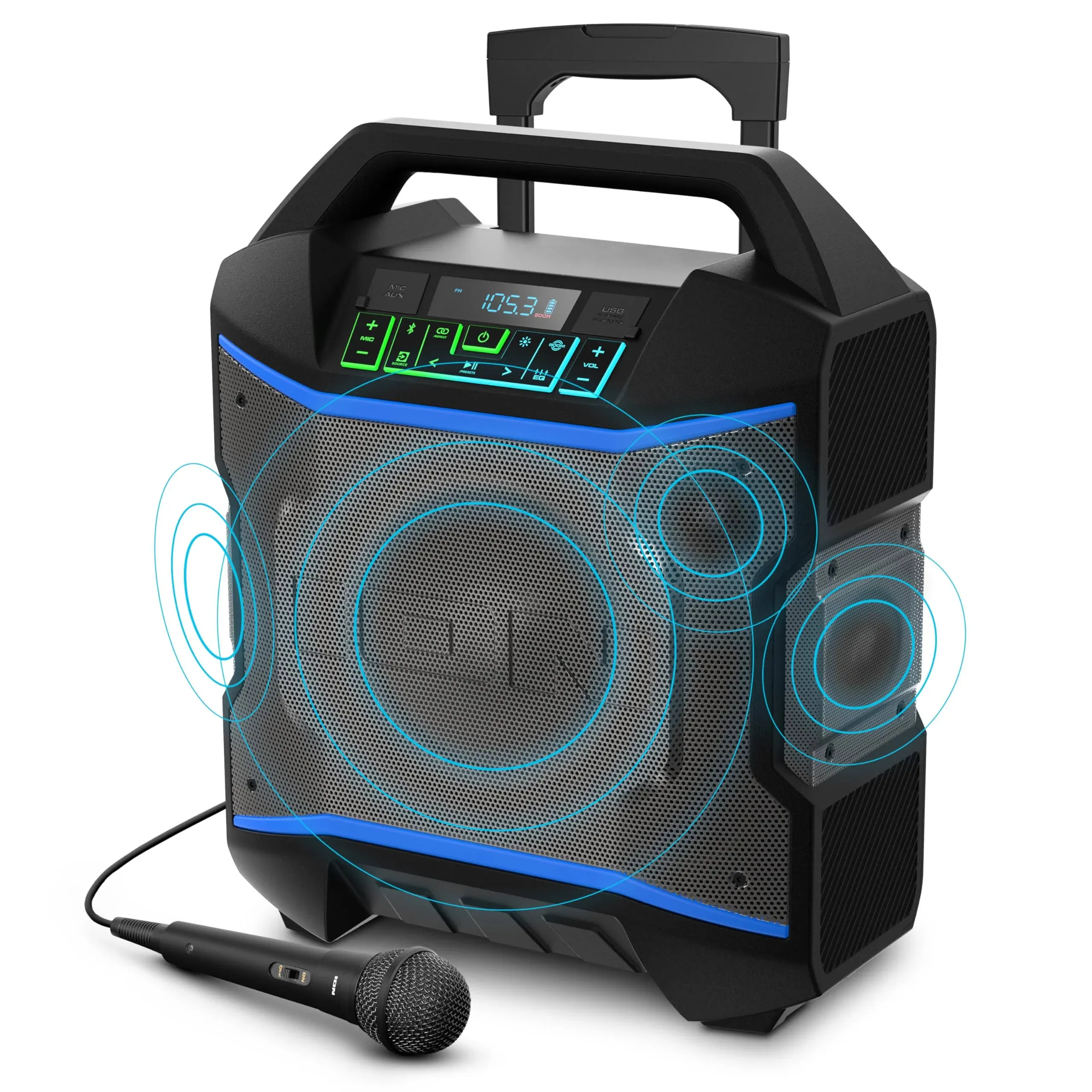 ION Audio Block Rocker Portable Bluetooth Outdoor Party Speaker