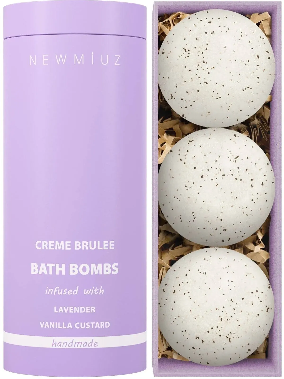 Creamy Lavender Vanilla Fizzing Bath Bomb Luxury Bath Gift Set - Sensitive Skin ...