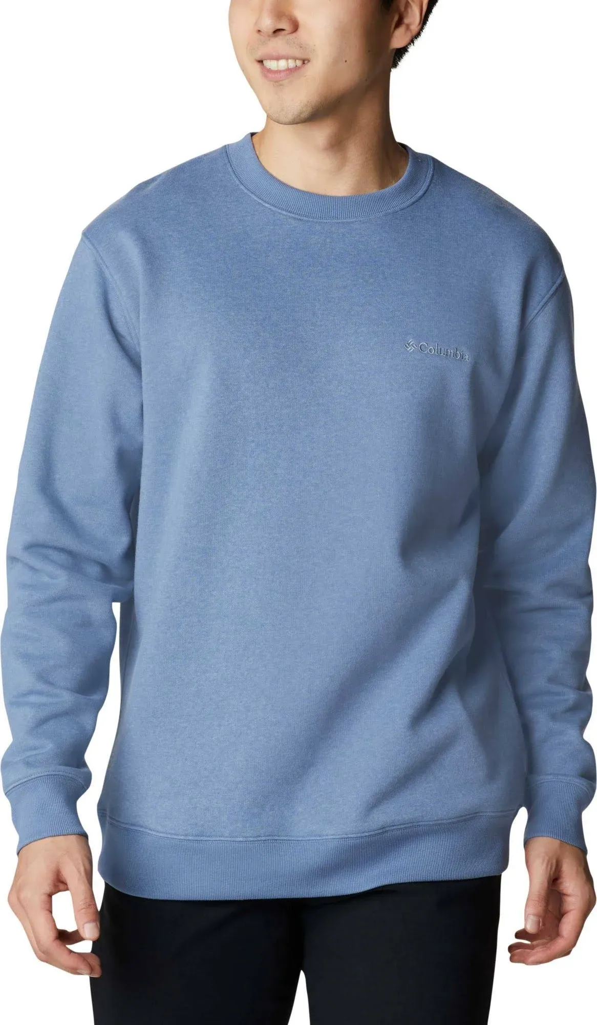 BNWT Columbia Men&#039;s Hart Mountain II Crew Sweatshirt, Size M, Light Blue