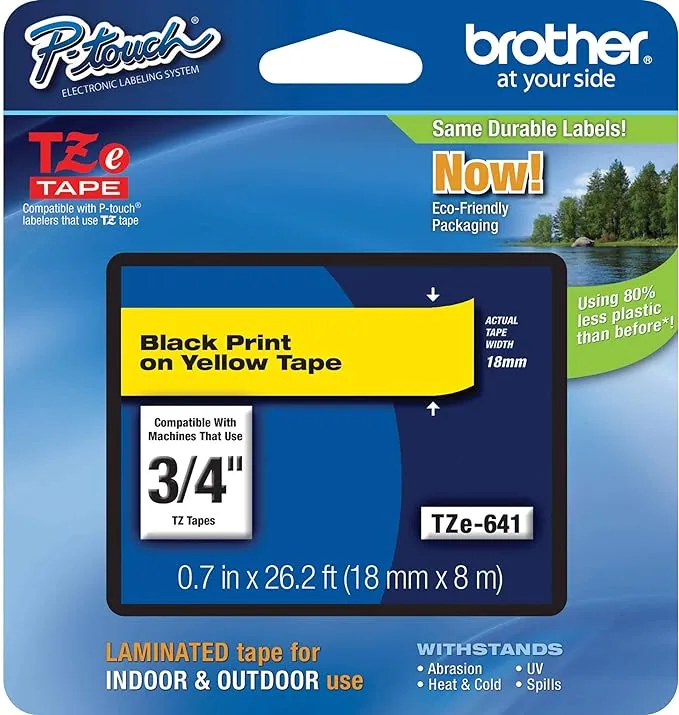 Brother P-touch TZe Laminated Tape