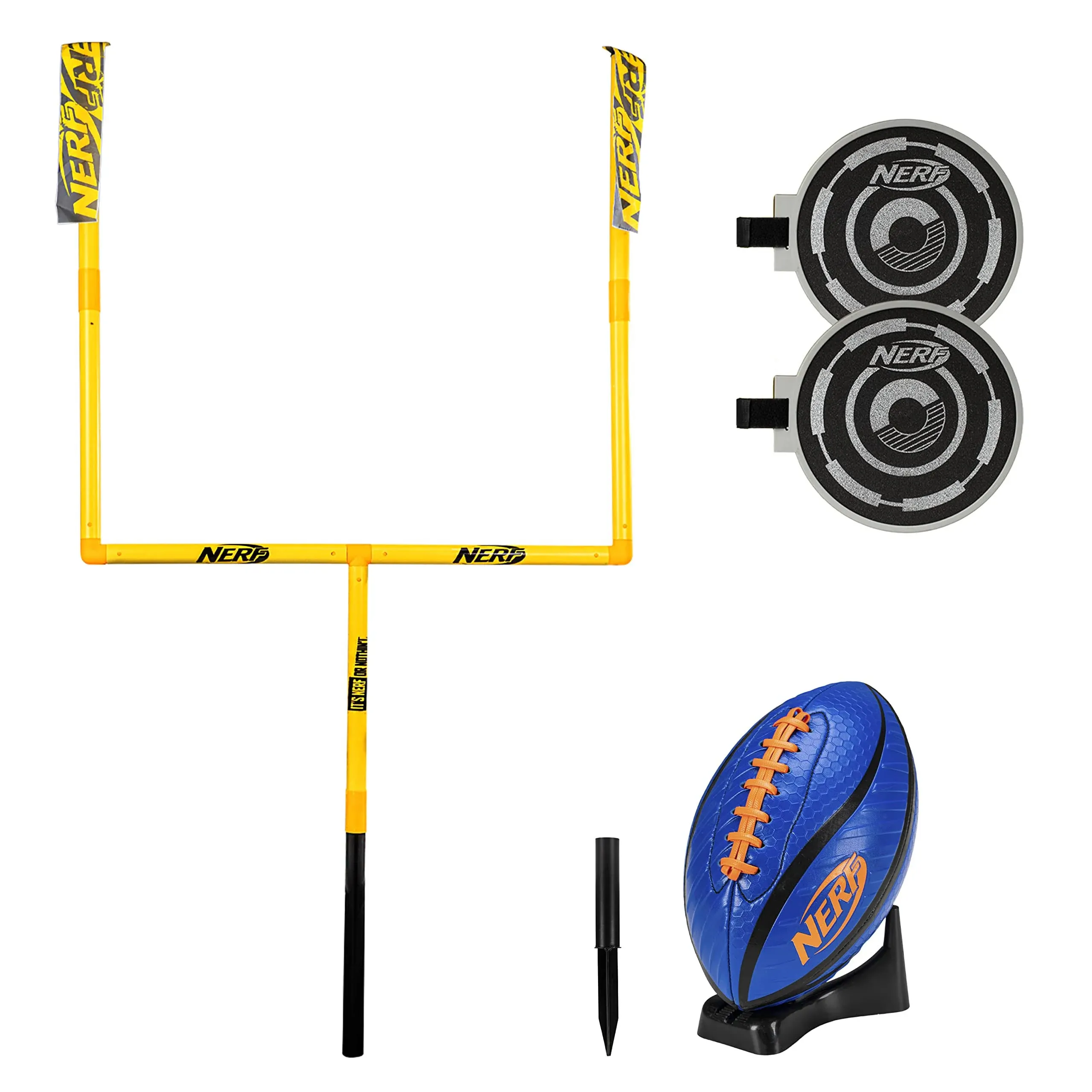 Nerf Punt and Pass Football Goal Post Set