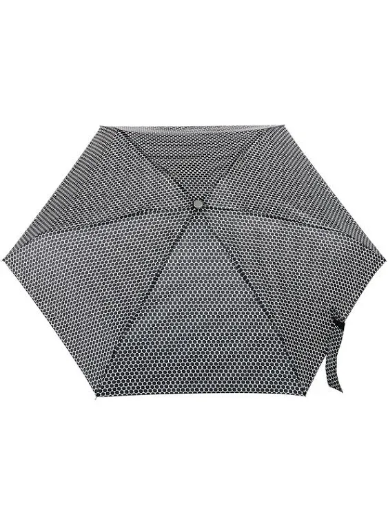 Totes NeverWet® Auto-Open Mini Purse Umbrella, 39 Black White