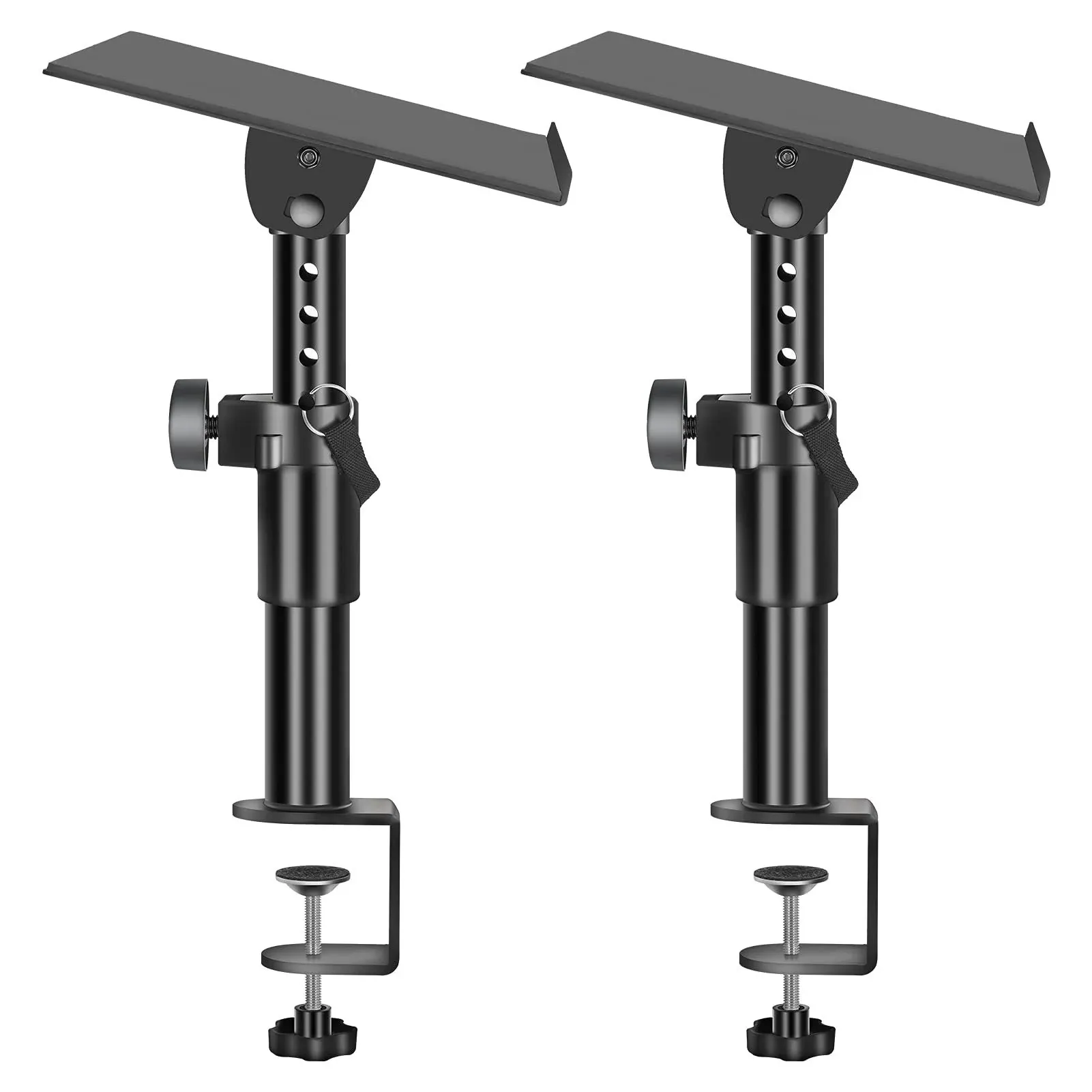 OUKMIC Clamp On Desktop Speaker Stand Holder Pair