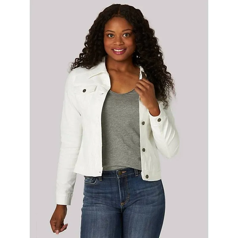 Riders by Lee Indigo Women's Denim Jacket, White, S