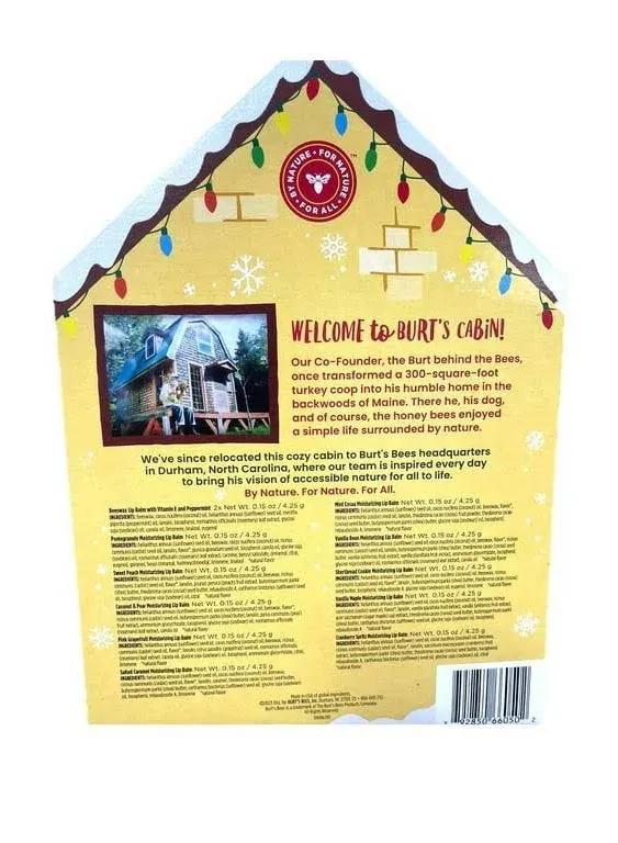 Burt's Bees 12 Holiday Lip Balms Advent Calendar