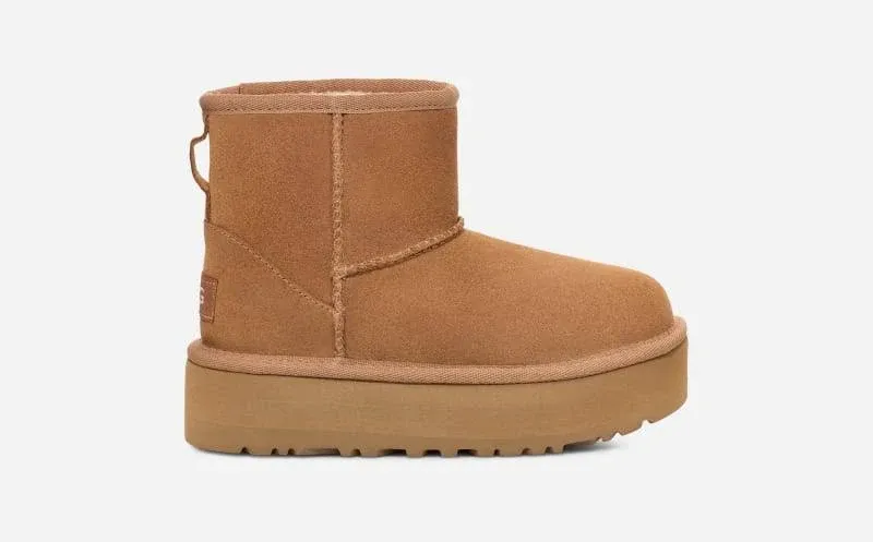 Ugg Kids Classic Mini Platform Chestnut (Size 6)