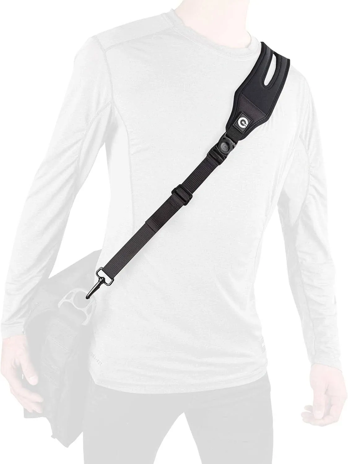 Ultra Comfortable Ergonomic Bag Strap with Cushioned Shoulder Pad. Fits Duffle, 