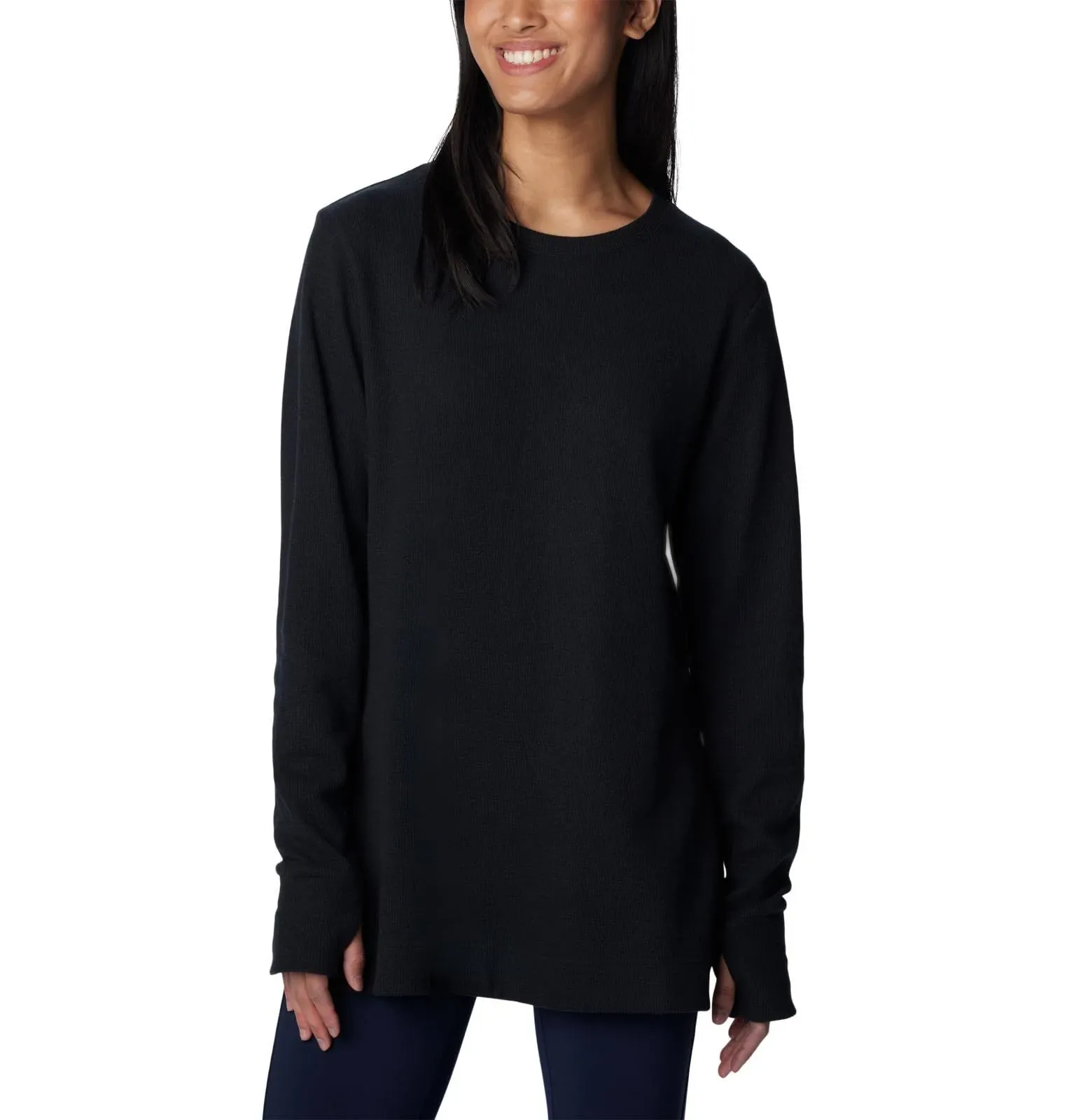 Columbia Women's Holly Hideaway Waffle Tunic - M - Black