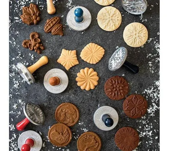 Nordic Ware Cookie Stamps | Snowflake, Grey