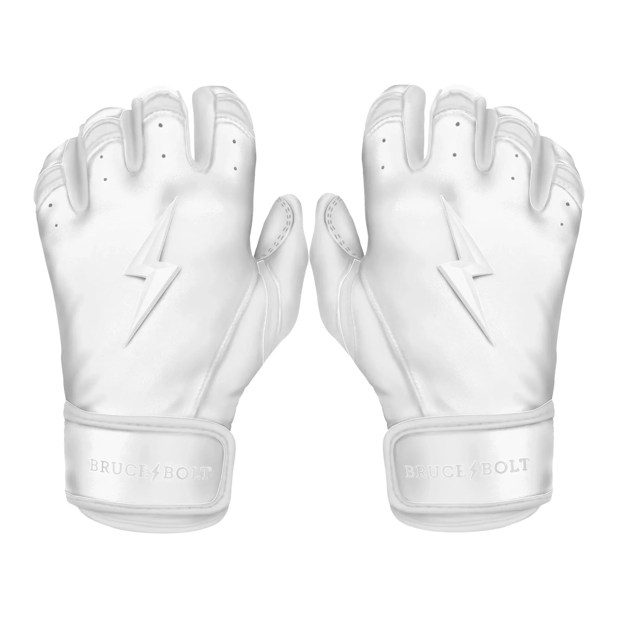 Bruce Bolt Premium Pro Chrome Series Short Cuff Batting Gloves | Royal