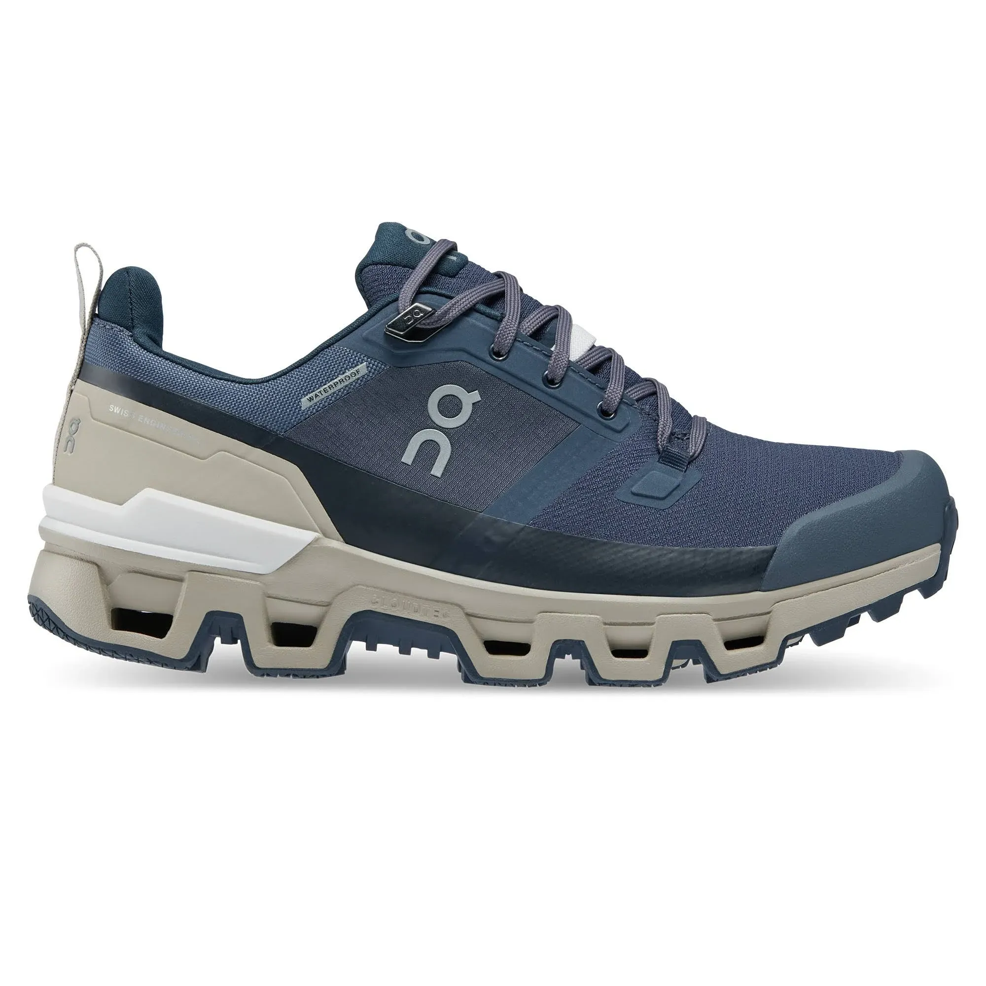 ON Running Women's Cloudwander Waterproof Shoes, Navy/Desert