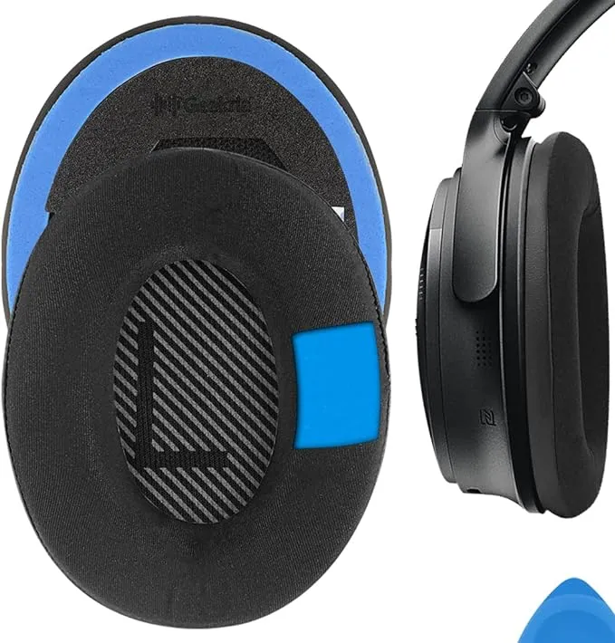 Geekria Sport Cooling Gel Replacement Ear Pads for Bose QC45, QC35, QC35 II, QC35 II Gaming, Qc15 Qc25, AE2, AE2i, AE2w, SoundTrue, SoundLink AE, Qcse