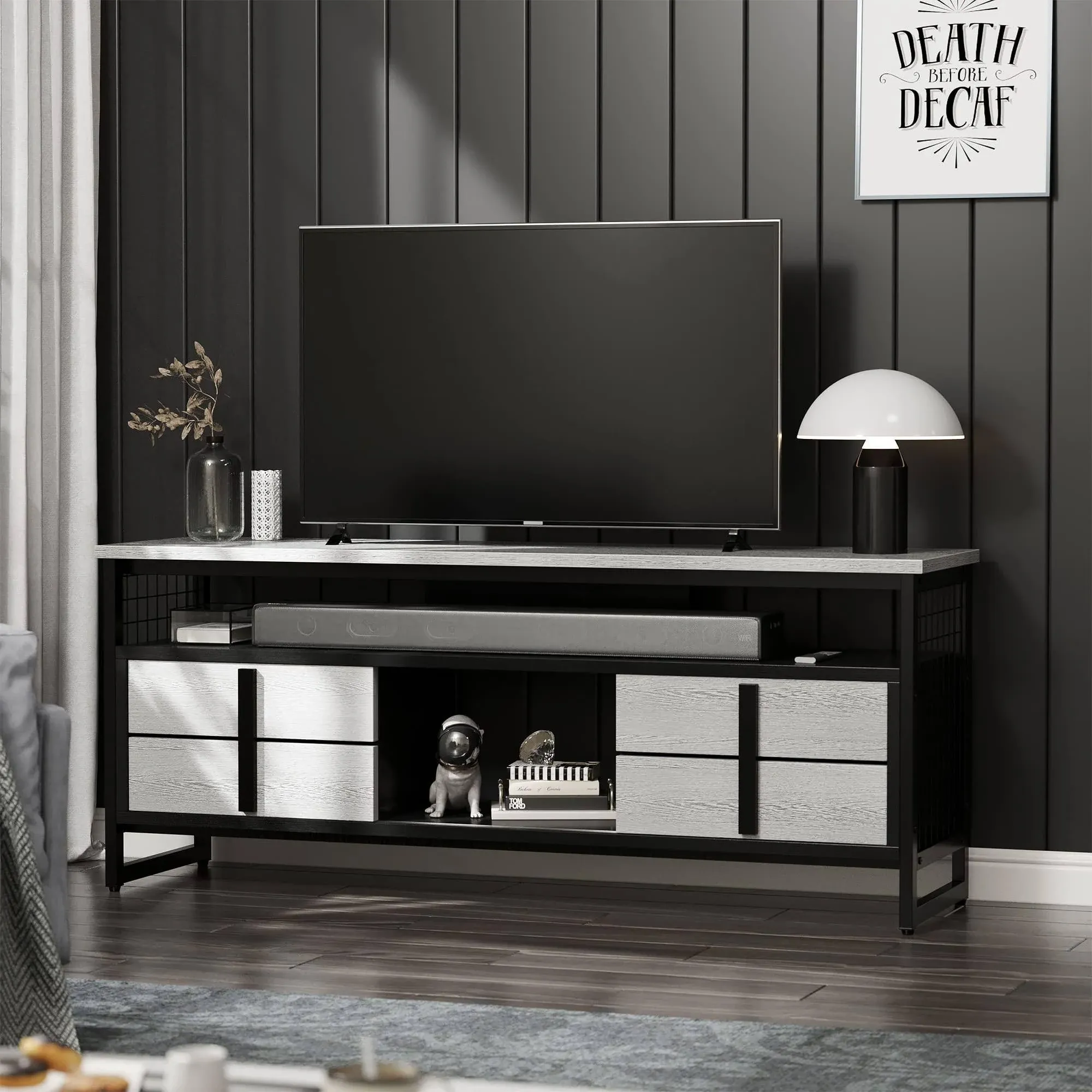 YITAHOME Modern TV Stand for TVs Up to 65 inch Entertainment Center W