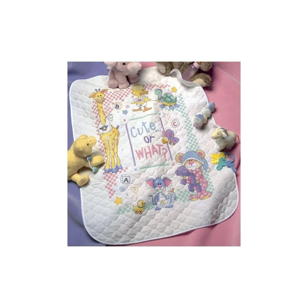 Dimensions Baby Hugs Cute Or What? Printed Cross Stitch Kit