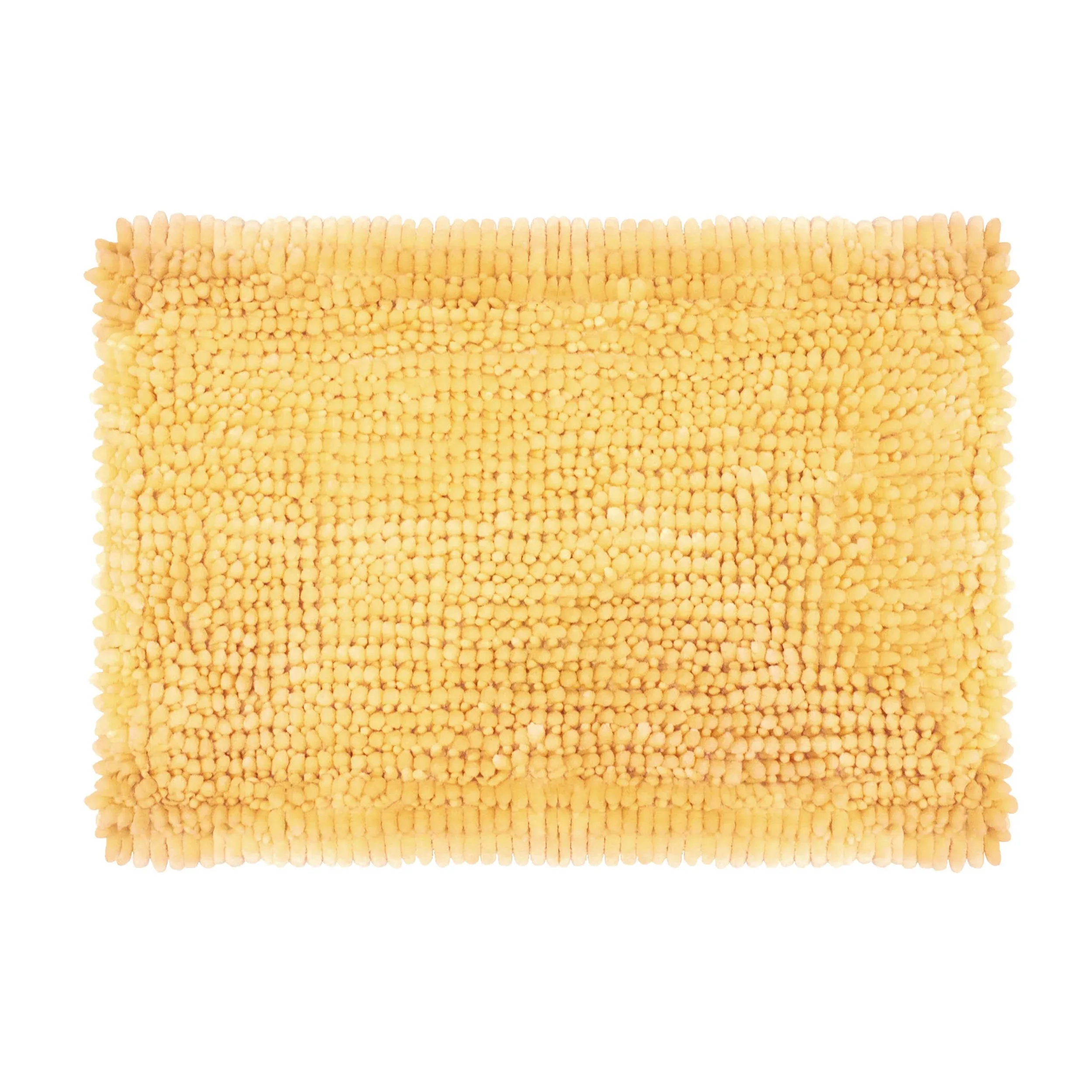 Laura Ashley Butter Chenille 17 x 24 Bath Mat, Yellow