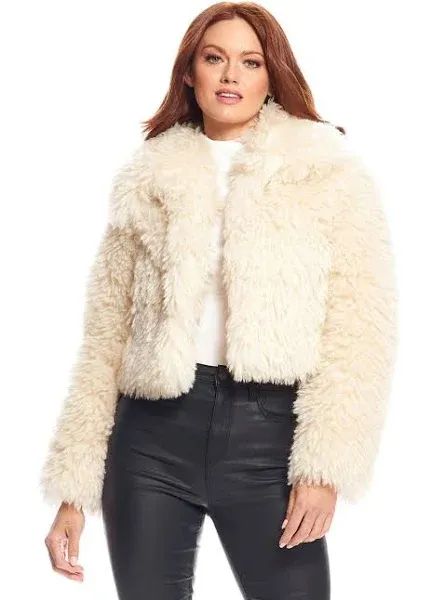 Donna Salyers Fabulous Furs Snowdrift Faux Fur Jacket in Ivory at Nordstrom, Size ...