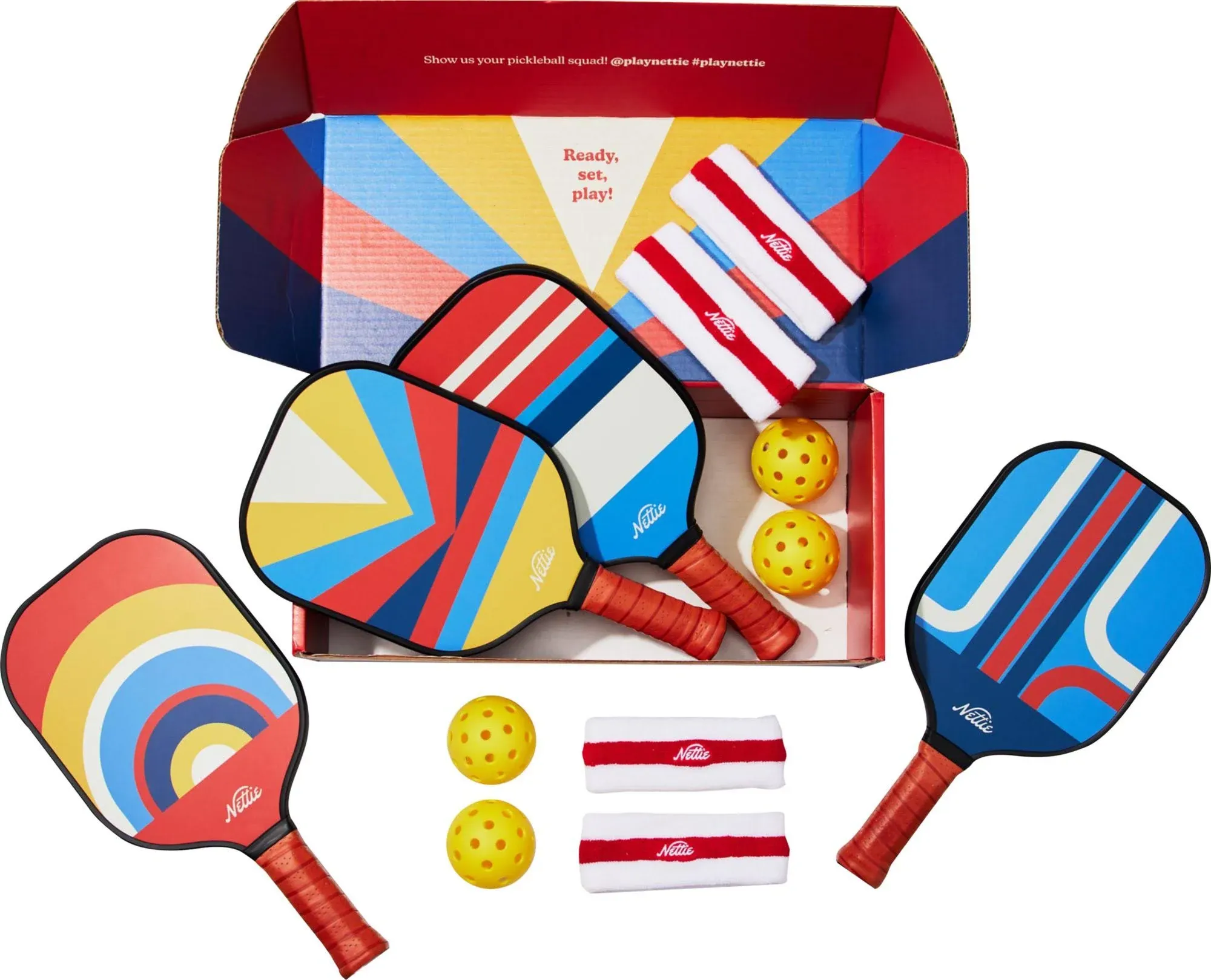 Nettie Family Pack Pickleball Paddle Set