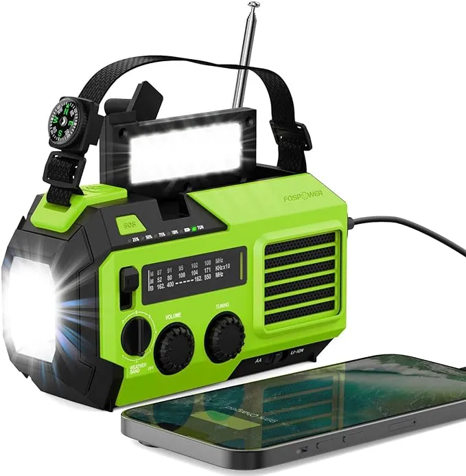 FosPower Emergency Weather Radio Model A6